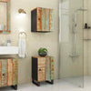 vidaXL Bathroom Cabinet Solid Wood Robust and stable Plenty of storage space