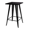 Tolix Style Bistro Cafe Metal High Bar Chairs Stools Table Set Breakfast Kitchen