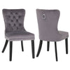 Velvet Dining Chair with Door Knocker Bedroom Dressing Accent Seat 1/2/4/6Chairs
