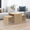 Coffee Table Set Engineered Wood Living Room Sofa Table Multi Colours vidaXL