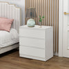 Wood Bedside Cabinet Chest of Drawers Side End Table With Drawers Black White