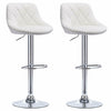 2X Bar Stools PU Leather Swivel Gas Lift Chair Kitchen Breakfast Pub Black,Grey