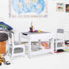 Children's Table with 2 Chairs MDF Detachable Rugged multifunction