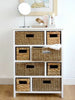 Storage Unit Wicker Basket Bathroom Hallway Chest of Drawers Tetbury Furniture