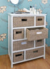 Storage Unit Wicker Basket Bathroom Hallway Chest of Drawers Tetbury Furniture